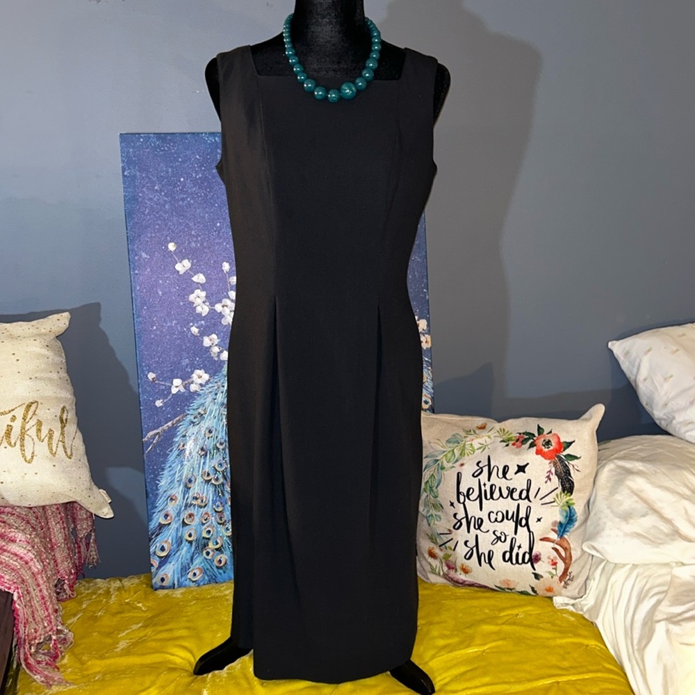 Vintage Caron Chicago Cutout Buttoned Back Midi Dress